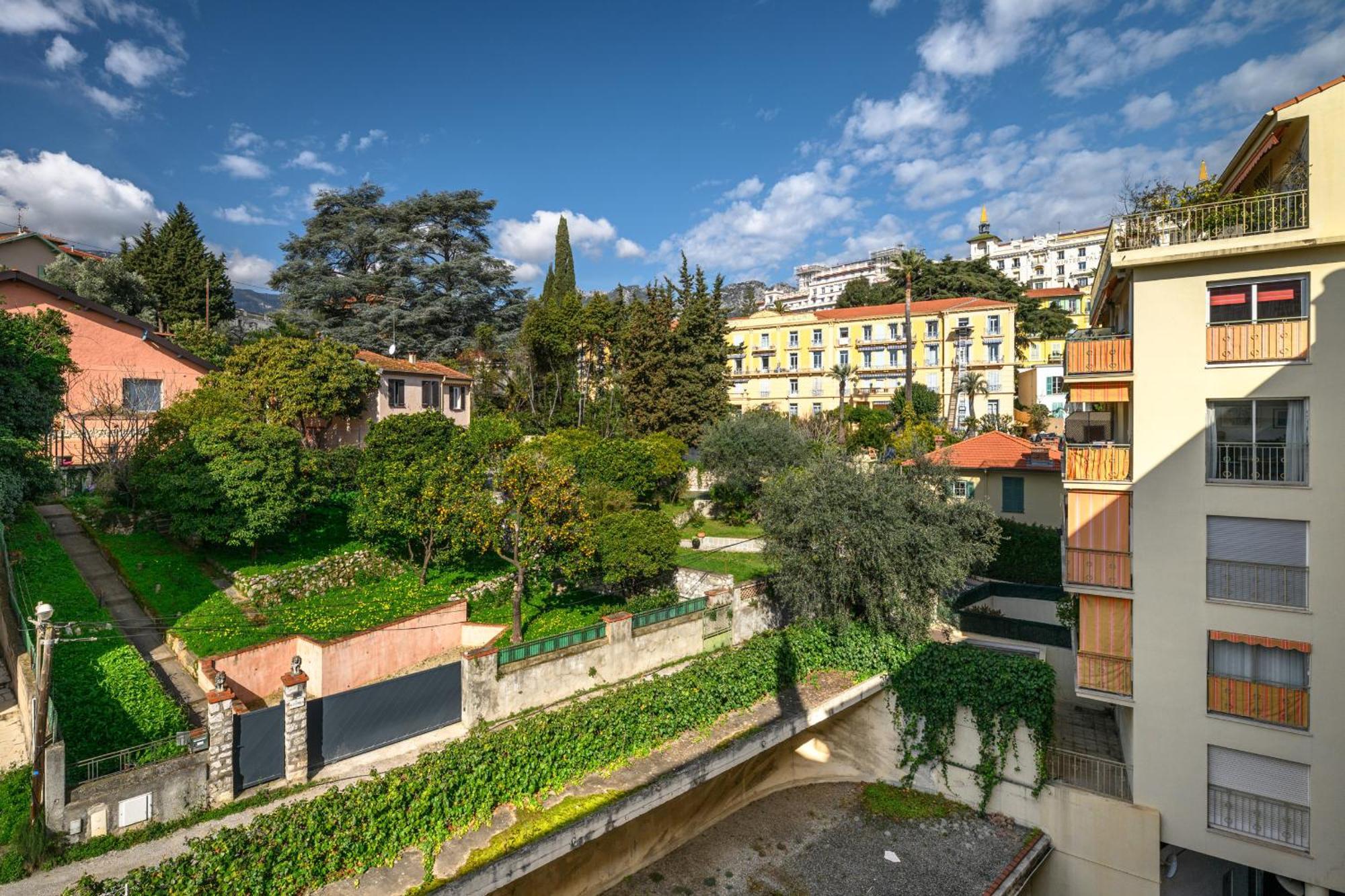 'l'alicante Proche' Gare, Terrasse, Vue Menton